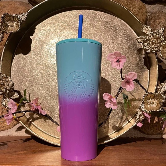Starbucks Ombre Purple Blue Stainless Tumbler